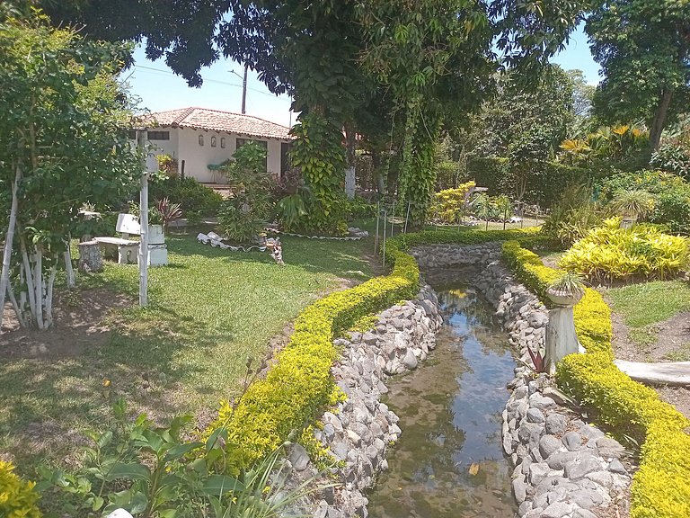 Country House in Nature, Culture, and Pool