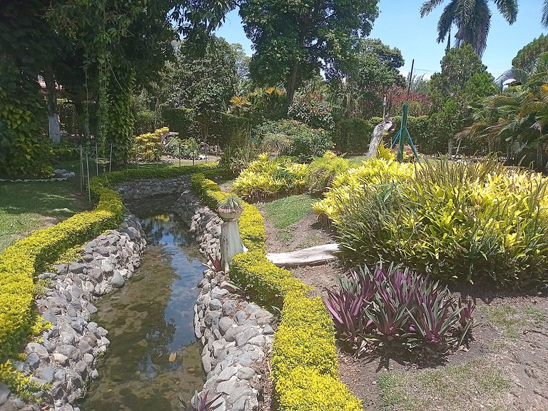 Country House in Nature, Culture, and Pool