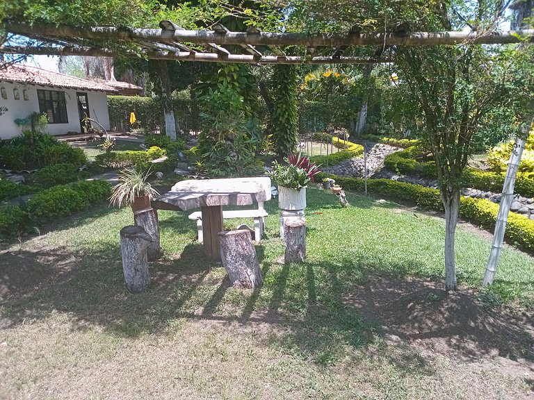 Country House in Nature, Culture, and Pool