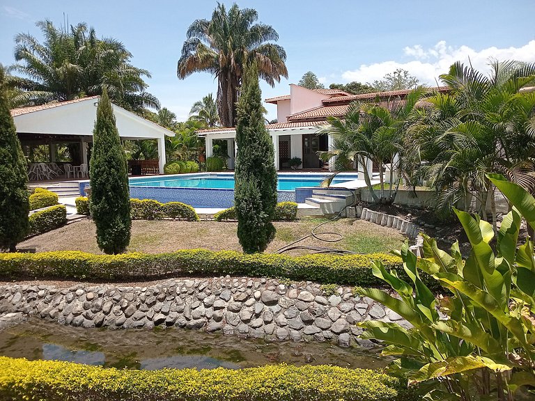 Country House in Nature, Culture, and Pool