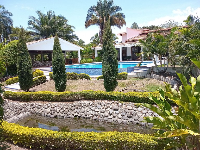 Country House in Nature, Culture, and Pool