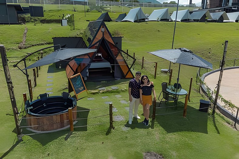 Glamping de lujo en el lago Calima