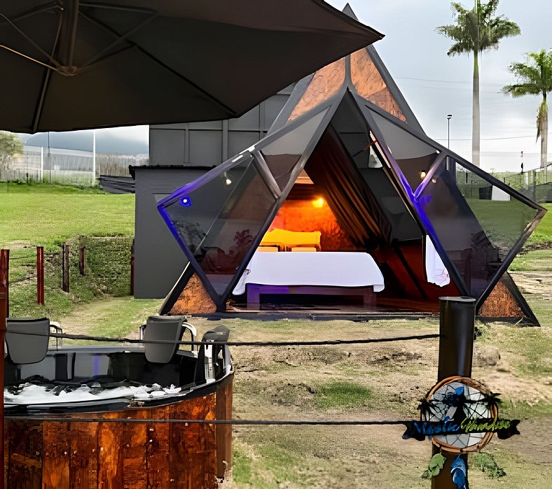 Glamping de lujo en el lago Calima