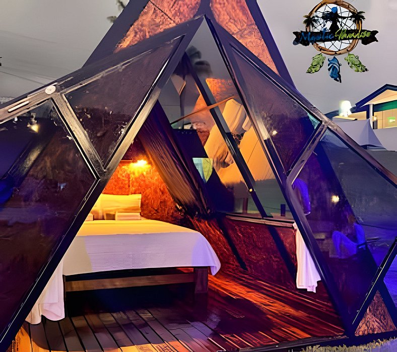 Glamping de lujo en el lago Calima