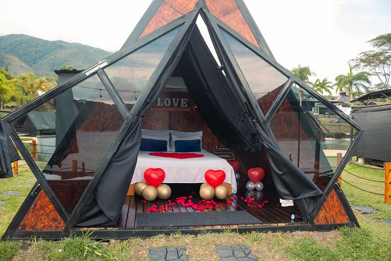 Glamping de lujo en el lago Calima