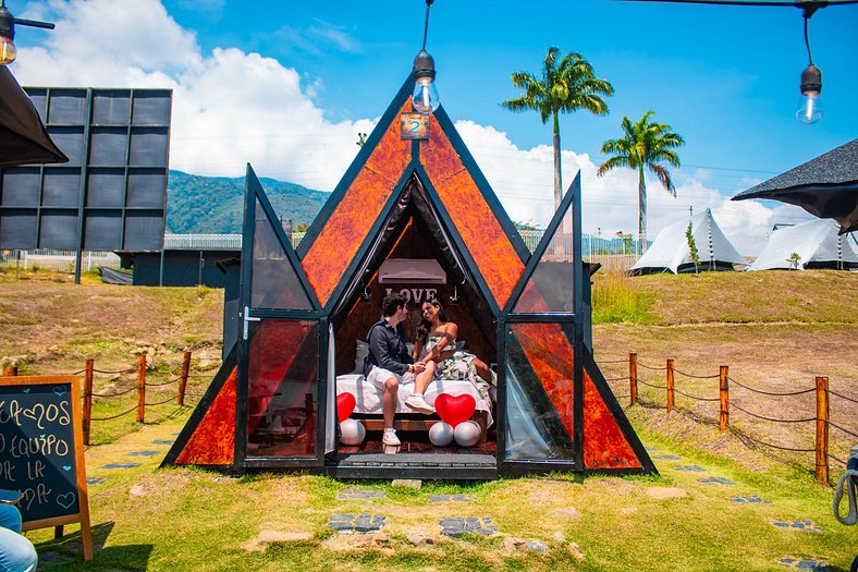 Glamping de lujo en el lago Calima