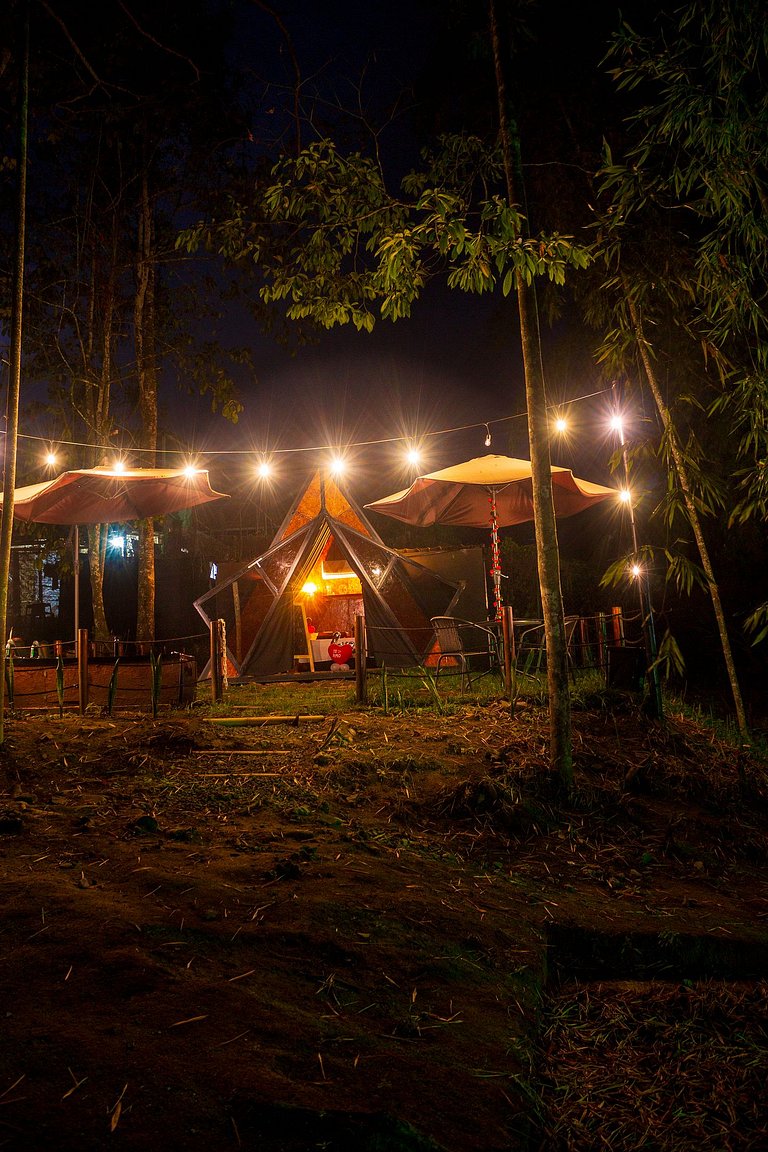 Glamping luxury, mystic natural