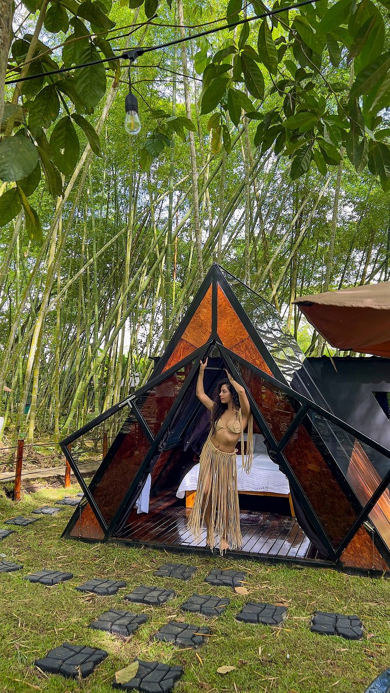 Glamping luxury, mystic natural