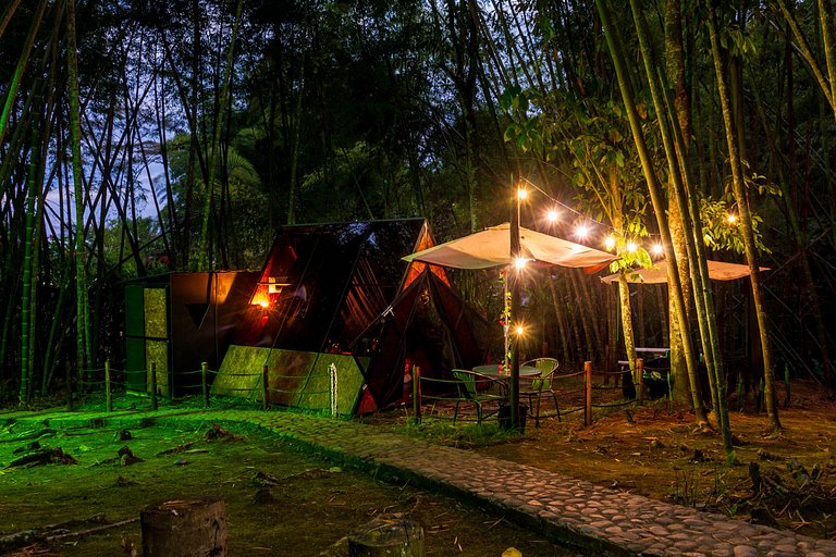 Glamping luxury, mystic natural