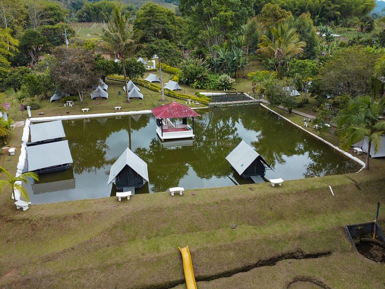 Glamping luxury, mystic natural